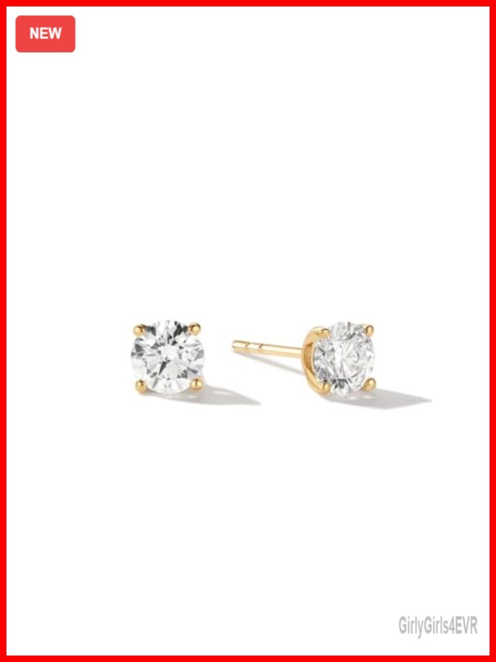 0.34 Ct. Tw. Lab Grown Diamond 14k Gold Stud Earrings